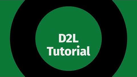 D2L Tutorial