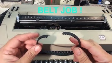 IBM Selectric Typewriter Broken Motor Belt Replacement Repair Fix Change