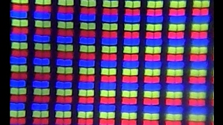 lcd screen under microscope in stock