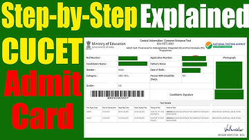 CUCET 2021 Admit Card / Hall Ticket Download Doubts Step-by-Step Explained