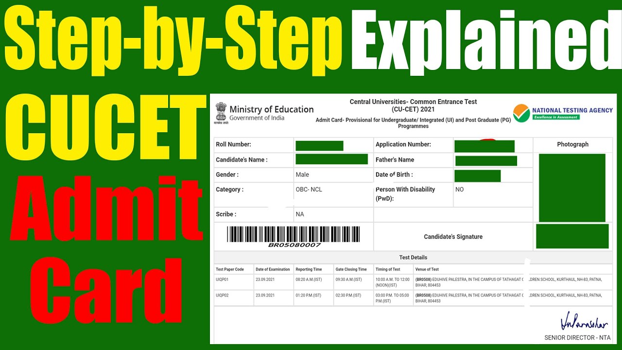 CUCET 2021 Admit Card / Hall Ticket Download Doubts Step-by-Step Explained