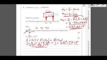 Core 1 C1 May/June 2016 Question 6 Recurrence relations