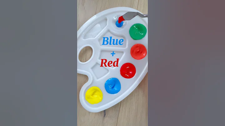 Color Mixing Recipes Just From Yellow, Blue & Red ~ Primary Colors #shorts #art #painting #colors