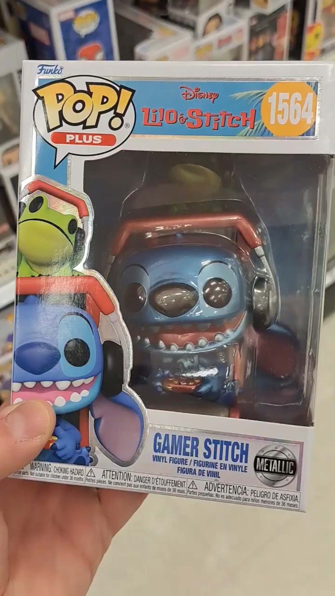 Funko POP! Lilo and Stitch Gamer Stitch 3.35-in Vinyl Figure
