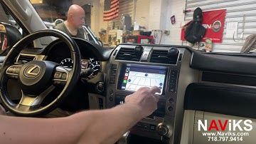 Fits 2014 - 2021 Lexus GX460 (Without OEM NAV) Apple CarPlay + Android Auto (Wired & Wireless)