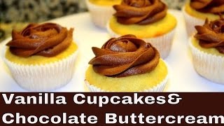 Perfect vanilla cupcake recipe with easy to make chocolate buttercream
frosting. watch this video in english click
here:https://www./watch?v=vh...