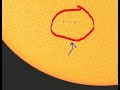 Line of sunspots
