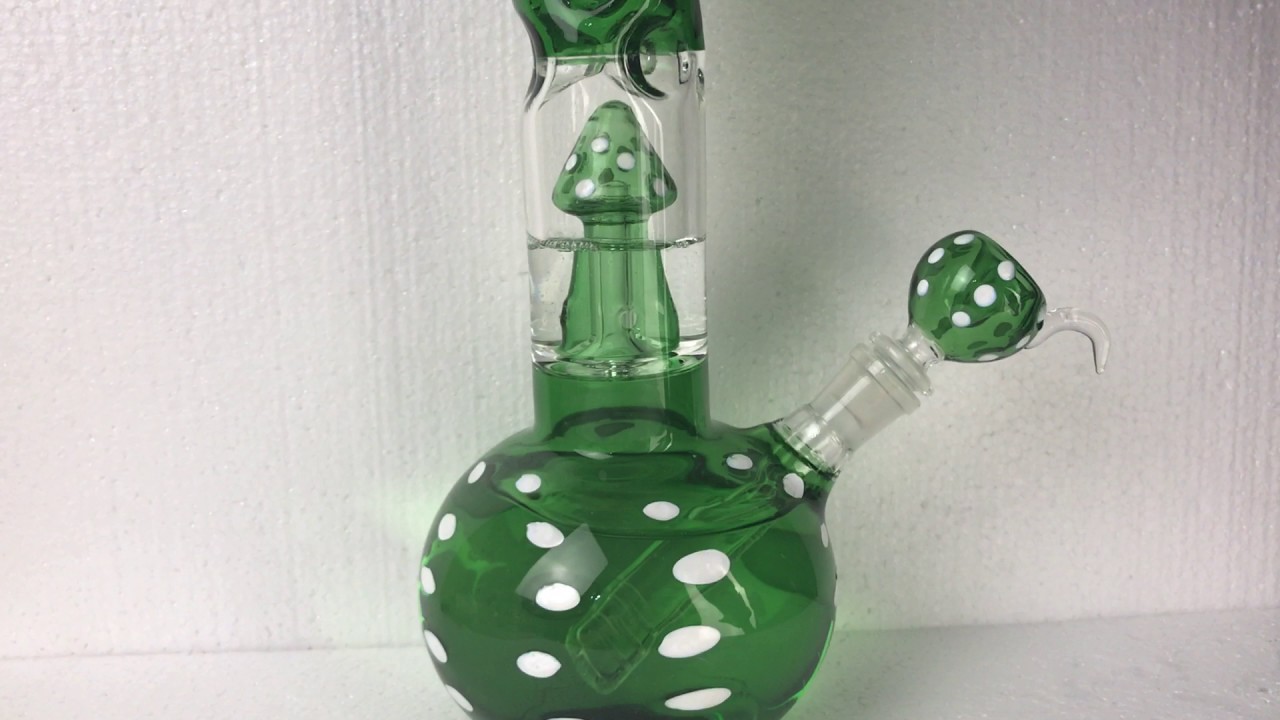 Nice mushroom glass bong water pipe