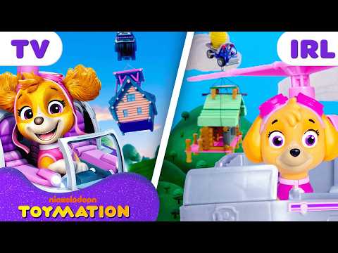 Rubble & Crew Toys Build a Mountain Lodge! โฐ๏ธ (Part 2) w/ Skye | Toymation