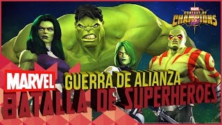 ¿COMO JUGAR GUERRA DE ALIANZA? MARVEL BATALLA DE SUPERHÉROES