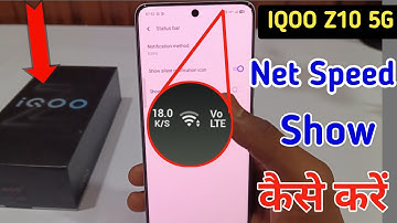 Iqoo z10 5G net speed show/Iqoo z10 5G me net speed kaise dekhe/network setting