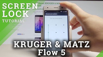 How to Set Up Screen Lock KRUGER & MATZ Flow 5 - Add Pattern Lock |HardReset.Info