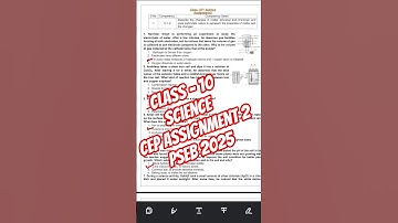 PSEB Class 10 Science Cep Assignment 2 | Full Solution #pseb #class10 #punjabboard2025 #shorts #yt