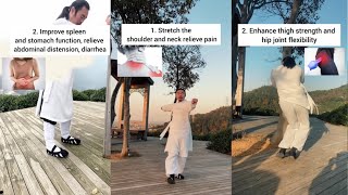 10 minutes practice every day | Enhance thighs strength and hip joint flexibility | Wudang Zidong 
