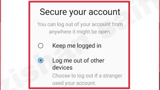 Messenger Fix Secure your account || keep me logged in & log me out of other devices problem Solve