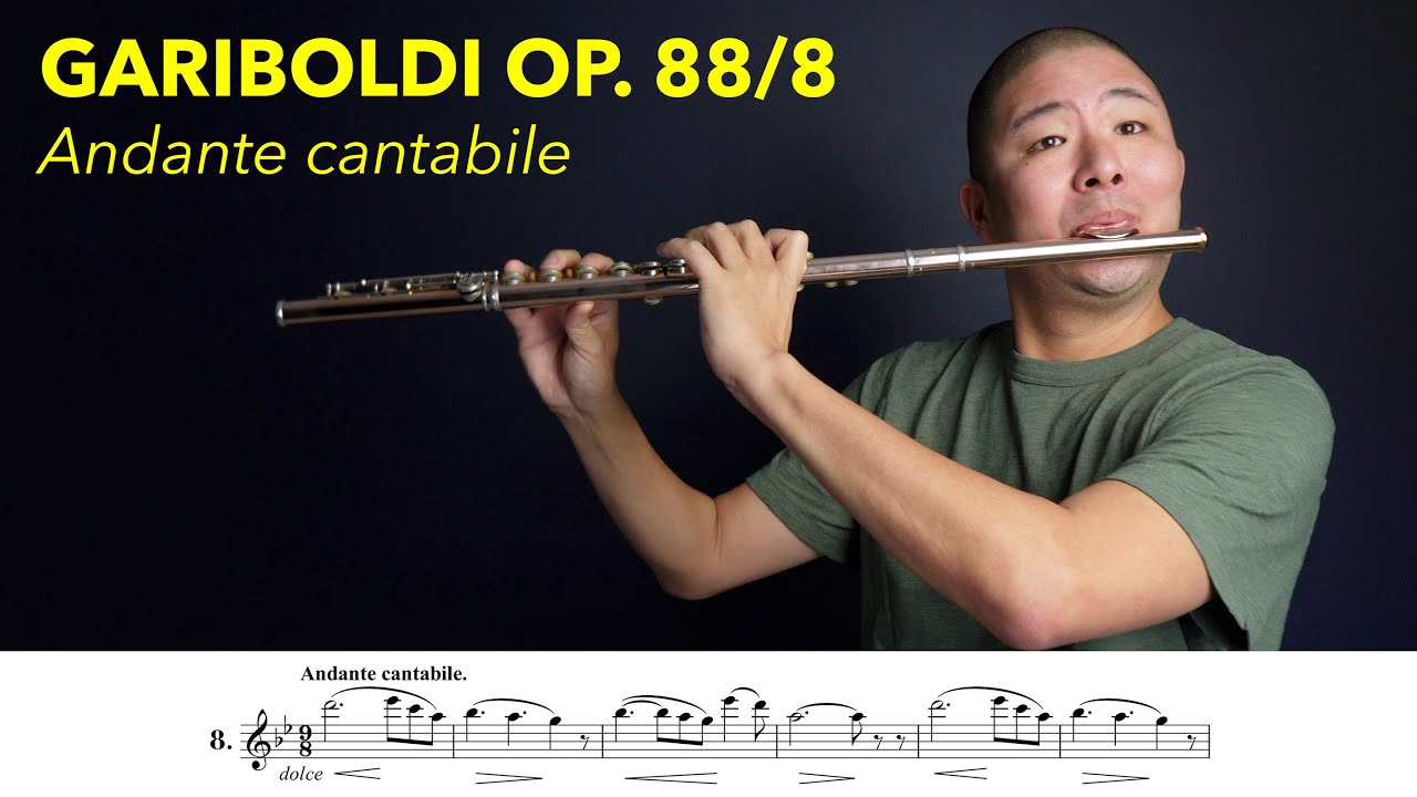Gariboldi Flute Etude No. 8 Andante cantabile from "Études chantantes," Opus 88 YouTube