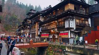 [HD] Ginzan Onsen | Winter in a place like Spirited Away