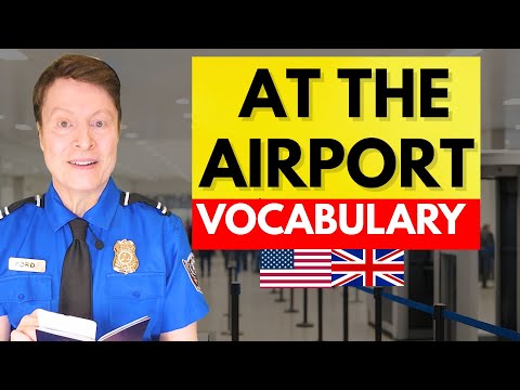At the Airport: Departures Vocabulary + Pronunciation (English Lesson)