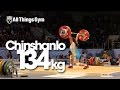 Zulfiya Chinshanlo 134kg Clean &amp; Jerk World Record Almaty 2014 World Championships