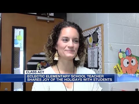 Eclectic Elementary School teacher shares joy of the holidays with students