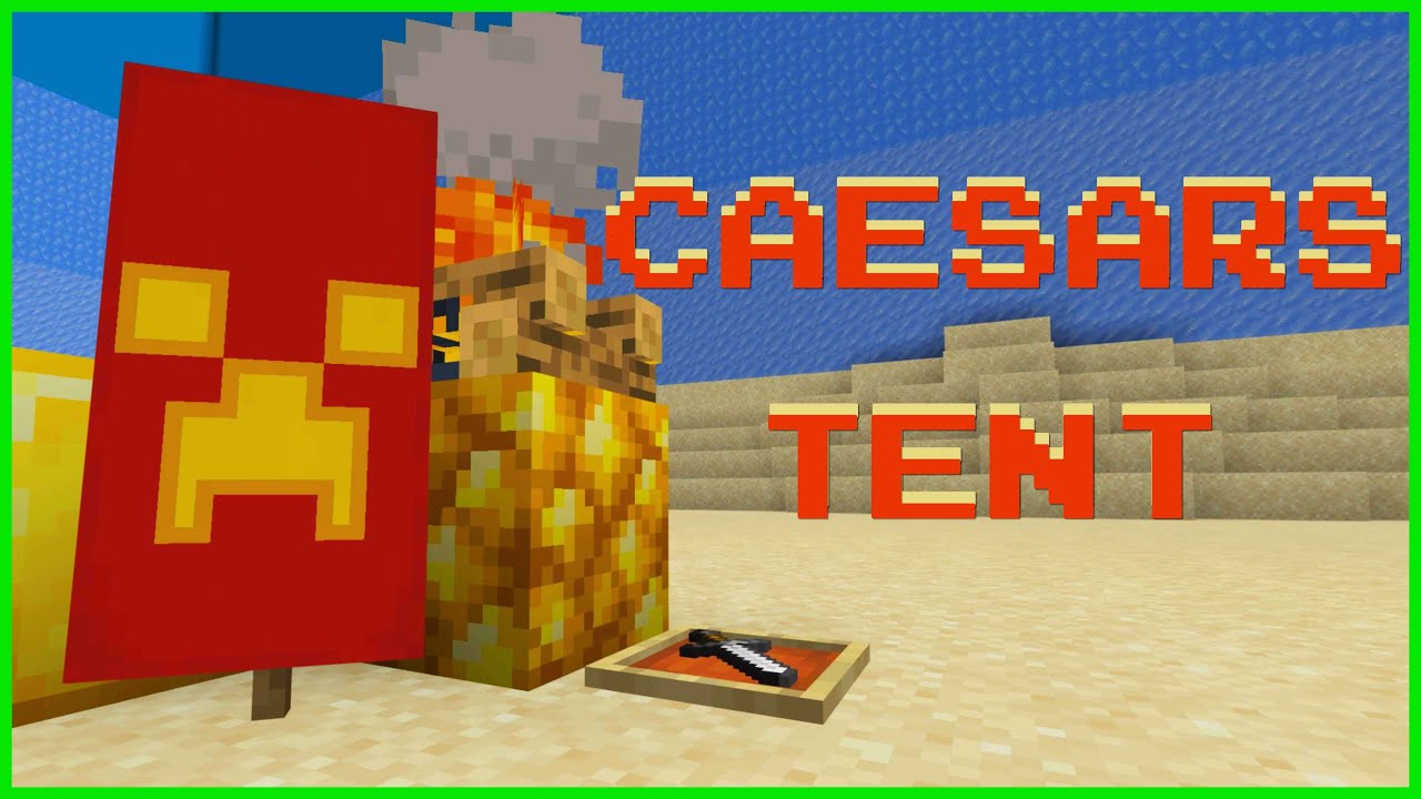 Minecraft | How to make CAESARS TENT - YouTube
