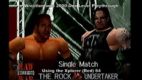 WrestleMania 2000 One Level Playthrough using the Xplorer 64 (Red Label) for N64 :D #N64 #CheatCodes