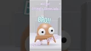 My Roblox Avatar Vs Me In Irl