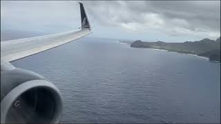 Landing at PLIH Lihue, Kauai, Hawai'i on July 5, 2022. Alaska Airlines flight  879.