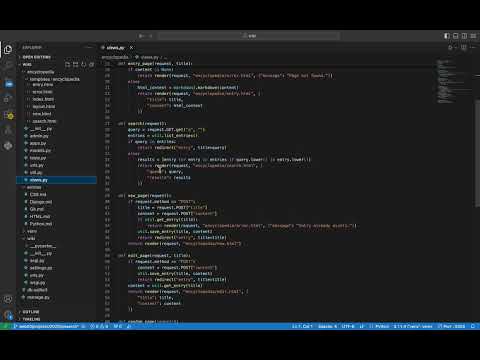 CS50’s Web Programming with Python and JavaScript - Wiki