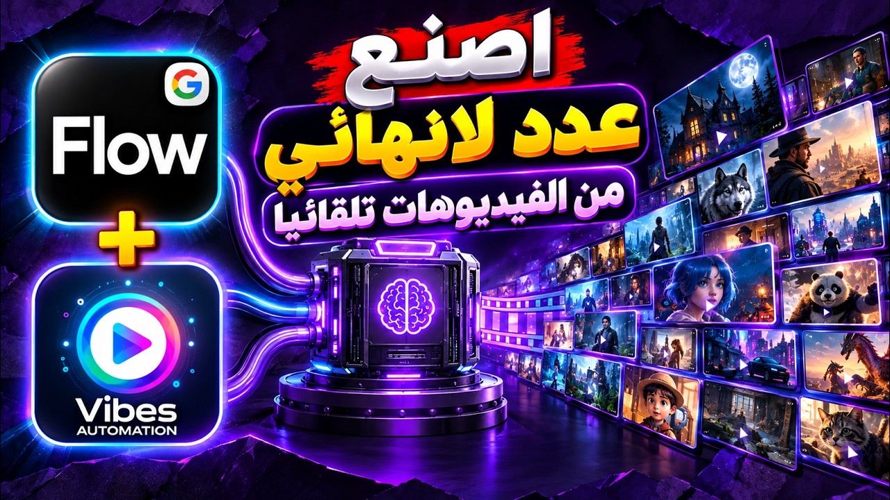 اصنع عدد لانهائي من الفيديوهات الطويلة تلقائيا مجانا بالذكاء الاصطناعي | بدون اشتراك