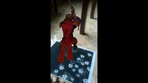 Augmented Reality Red Samurai