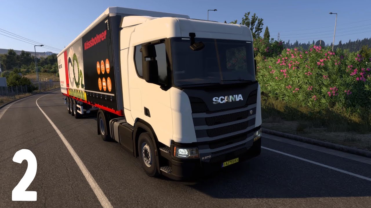 ETS2 NEW CAREER Part 2 | Thessaloniki (GR) - Cassino (I) & Cassino (I) - Ajaccio (F)