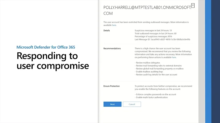 Detect and respond to compromise in Microsoft Defender for Office 365