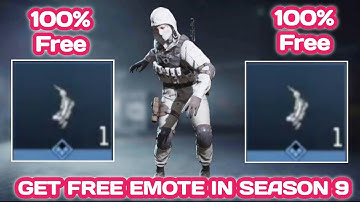 HOW TO GET FREE EMOTE IN COD MOBILE SEASON 9 | FREE CHARACTER IN COD MOBILE SEASON 9