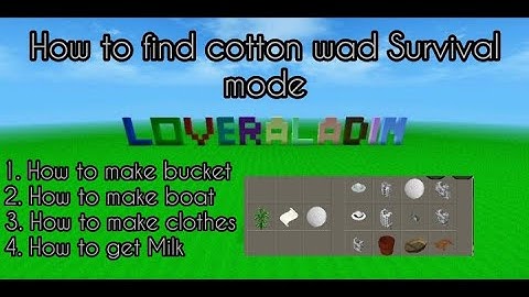 How to find Cotton wad mini block craft