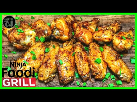 air-fried-garlic-rosemary-chicken-wings-|-ninja-foodi-grill-recipe-|-ninja-foodi-grill-recipes