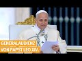 Generalaudienz Mit Papst Leo XIV Petersplatz Im Vatikan 18 03 2026
