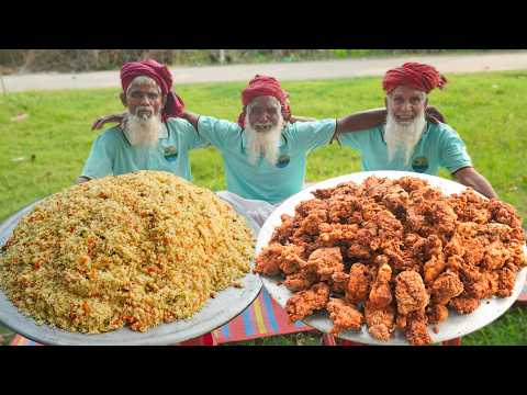 Grandpas Cook 25kg Fried Chicken & Fried Rice | দাদাদের ভালোবাসার খাবার গরিবদের জন্য ❤️