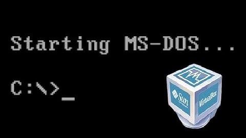 How To Install MS-DOS 6.22 in Virtualbox!