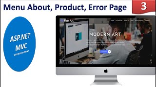 #3 Add Menu About, Product and Error Page || ASP.NET MVC Web Development Series screenshot 3