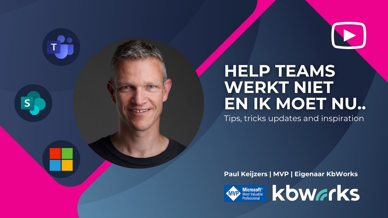 Help mijn Microsoft Teams werkt niet en ik moet nu..