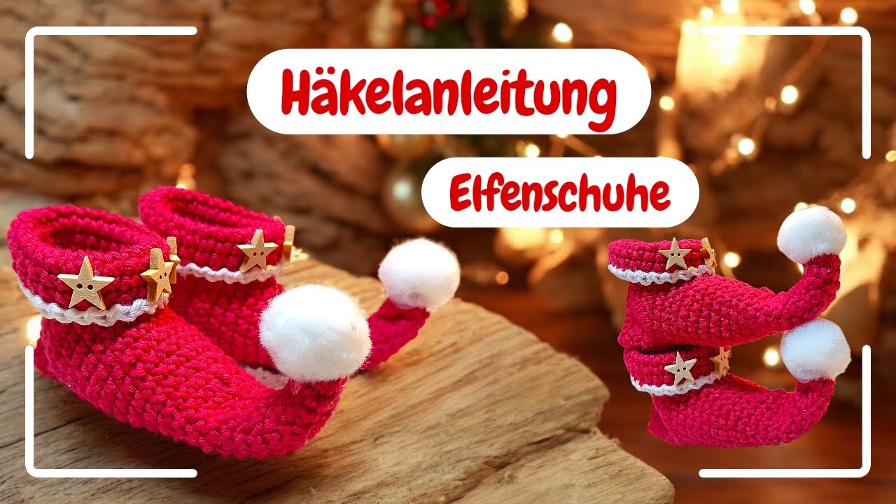 Teil 1 Elfenschuhe leicht gehäkelt für Dekoration oder einem Amigurumi 🌟🌟🌟