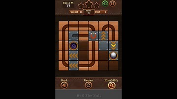 Roll The Ball Slide Puzzle 2 - Moves Basic M Level 17 Walkthrough