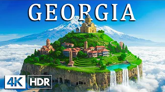 Georgia 4K: Discover Caucasus Mountains, Majestic Waterfalls & Black Sea Coast | HDR Video