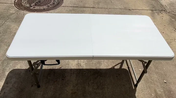 Unboxing SKOK 330lbs Folding Picnic Table 4 Foot Adjustable Height