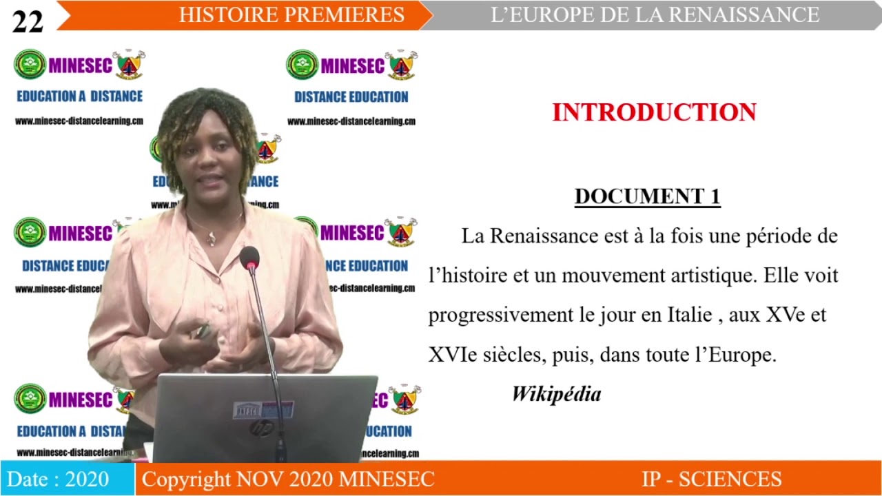 IP-SH HISTOIRE 1ère LEÇON 1 L'EUROPE DE LA RENAISSANCE