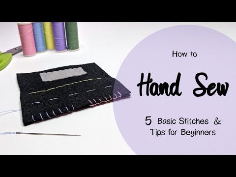 HOW TO HAND-SEW | Basic Stitches and Techniques (UPDATED TUTORIAL) 🧵