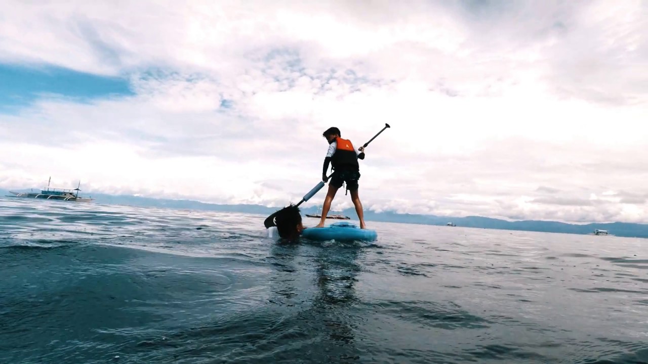 Clear Water Stand Up Paddle Boarding Moalboal Cebu, Philippines YouTube