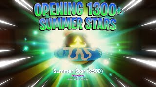 Opening 1300+ SUMMER STARS |SHINY UNIT OR ROGER?| Anime Adventures