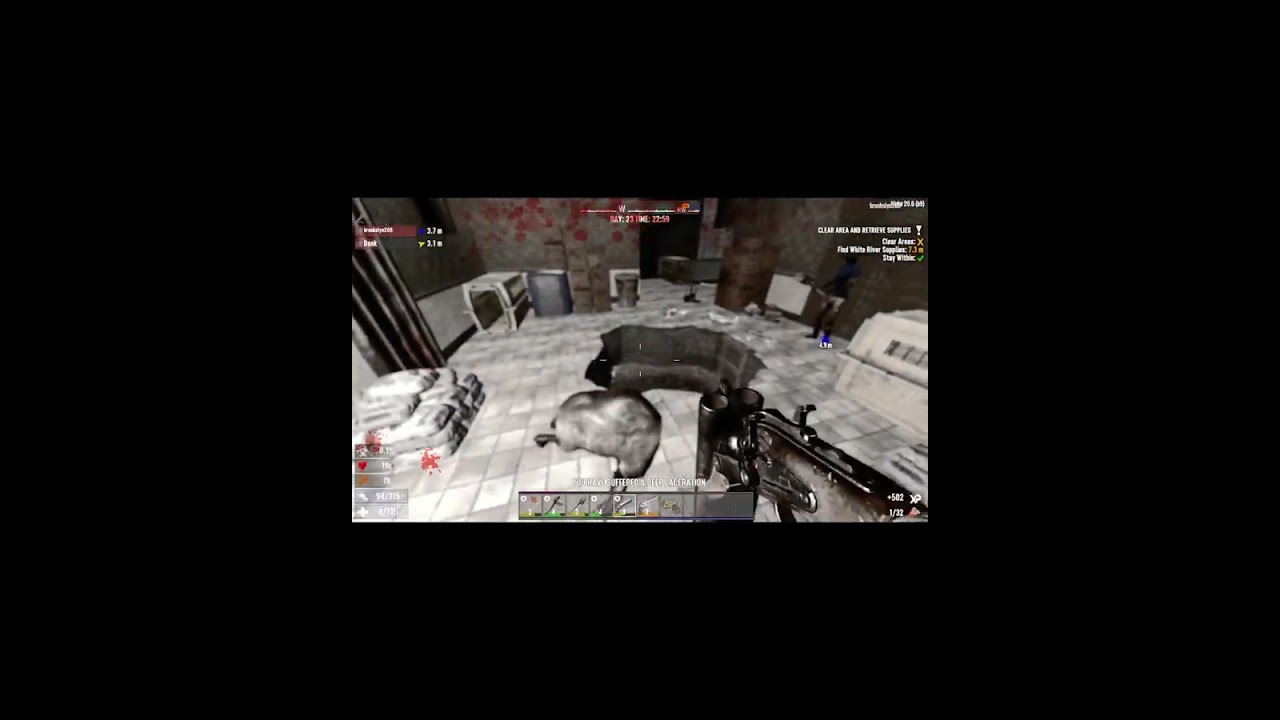 the pigs have struck again. | 7 Days to Die Funny Moment